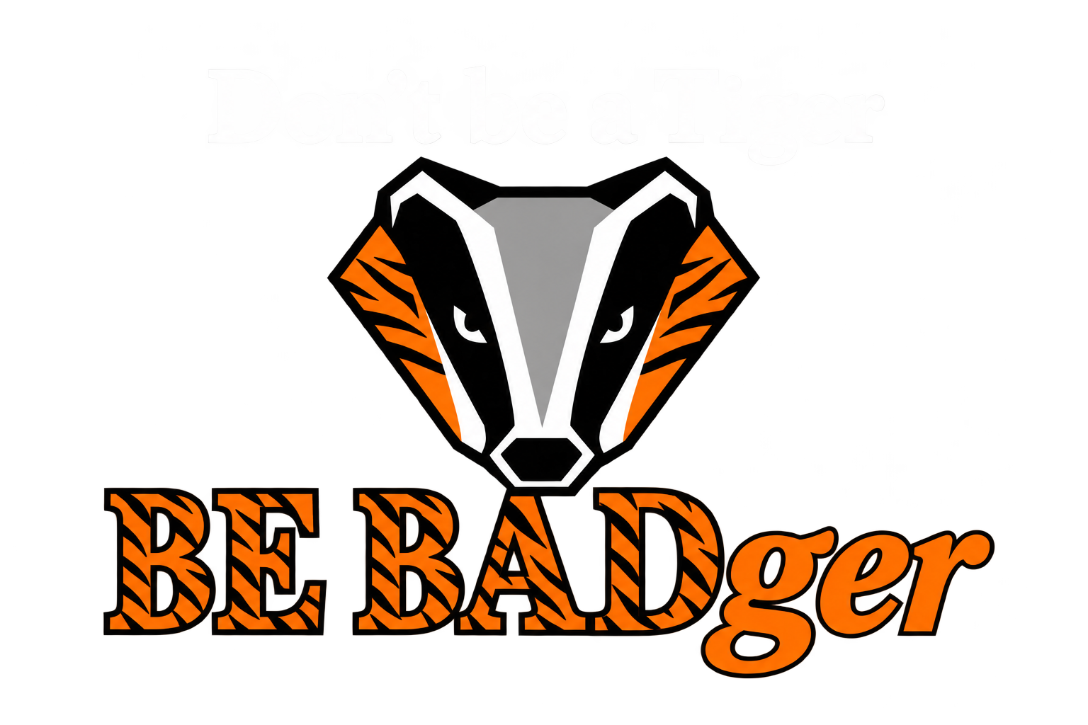Tiger graphic from the BE BADger animal collection